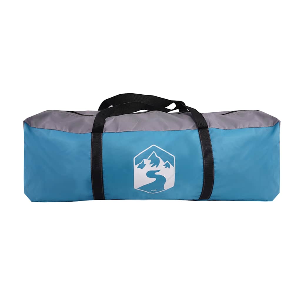 vidaXL Camping Tent Dome 4-Person Blue Waterproof - 43863