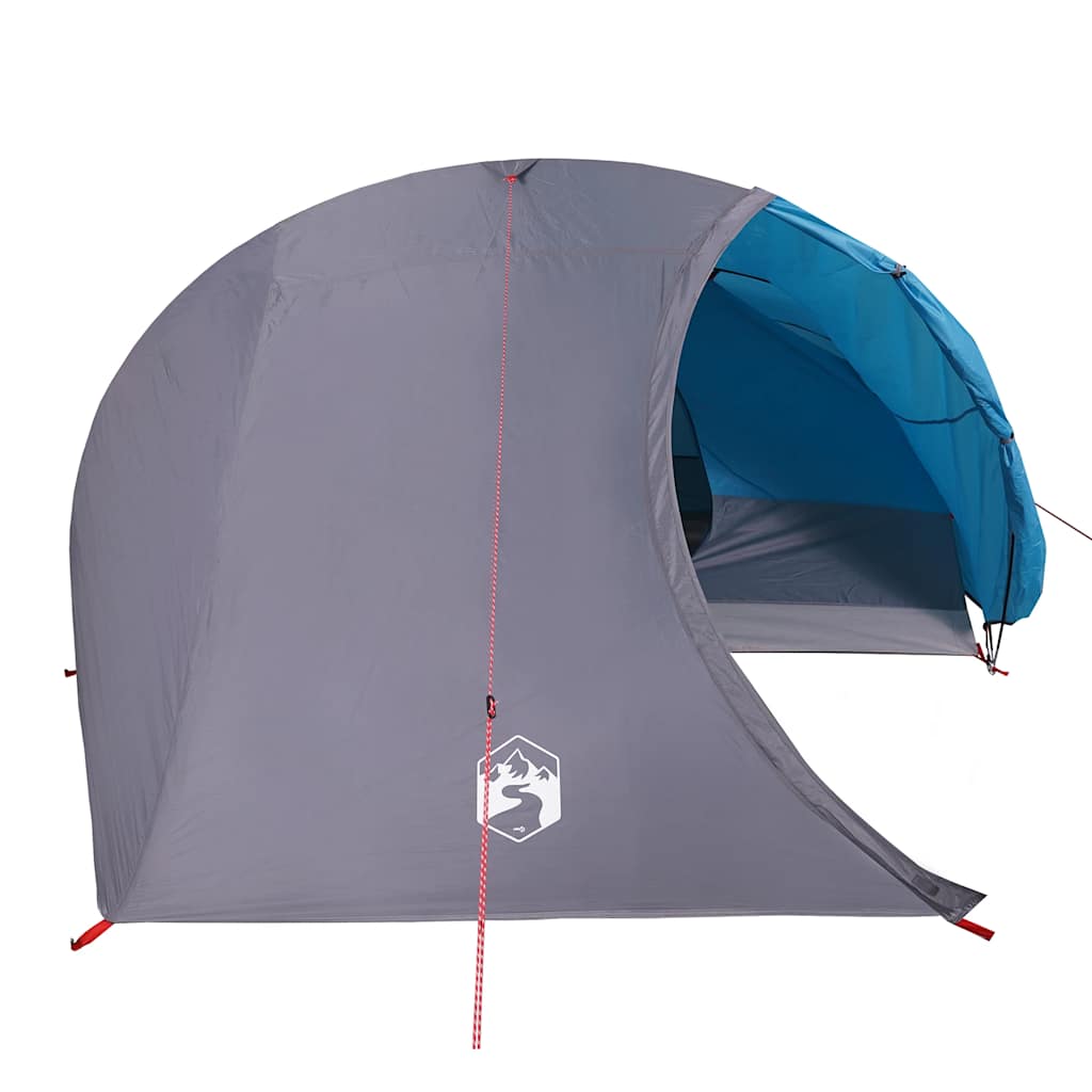 vidaXL Camping Tent Dome 4-Person Blue Waterproof - 43863