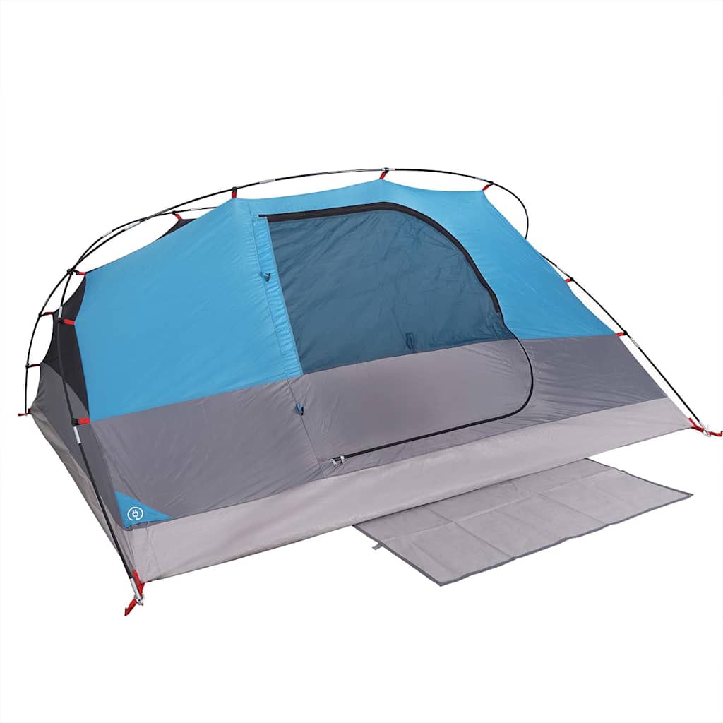 vidaXL Camping Tent Dome 4-Person Blue Waterproof - 43863