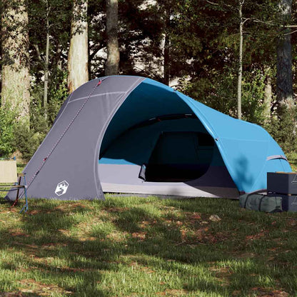 vidaXL Camping Tent Dome 4-Person Blue Waterproof - 43863