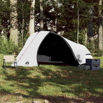 vidaXL Camping Tent Dome 4-Person White Blackout Fabric Waterproof - 43877