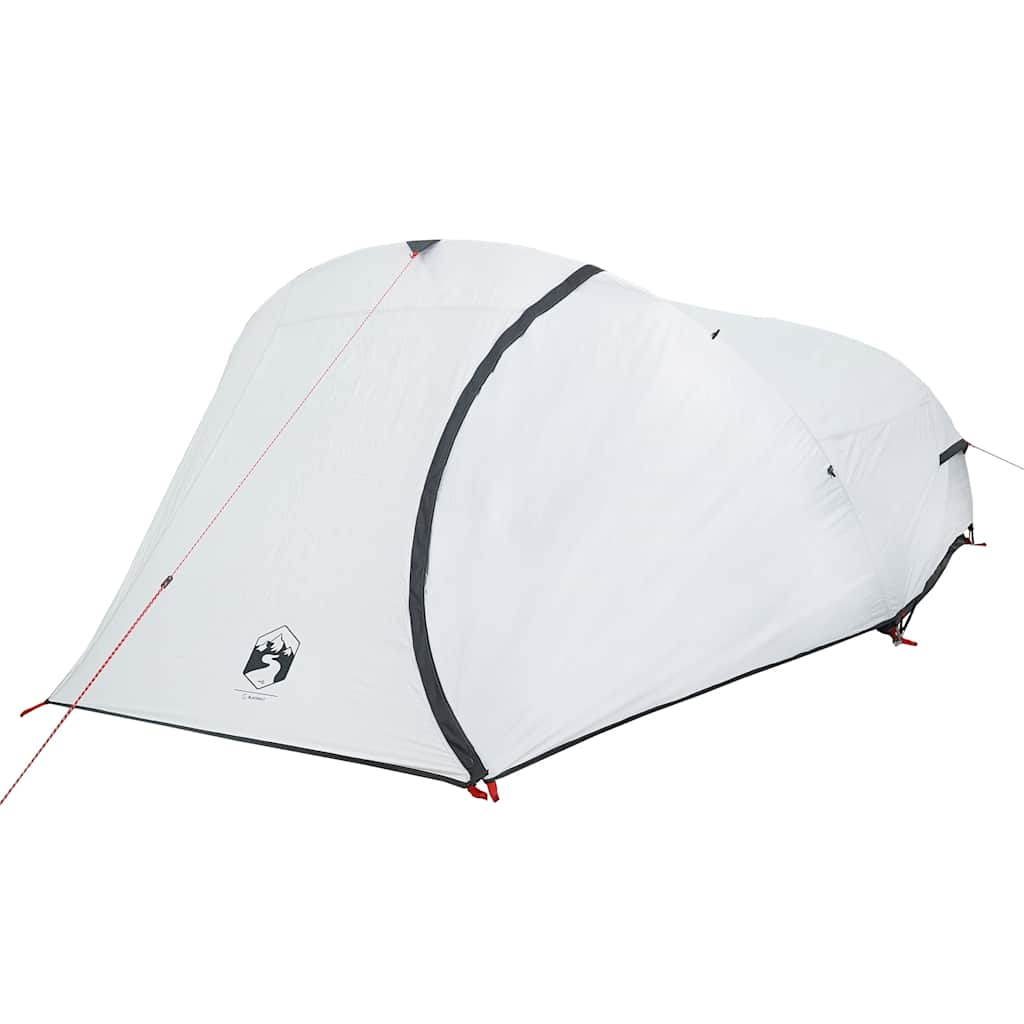 vidaXL Camping Tent Dome 4-Person White Blackout Fabric Waterproof - 43877