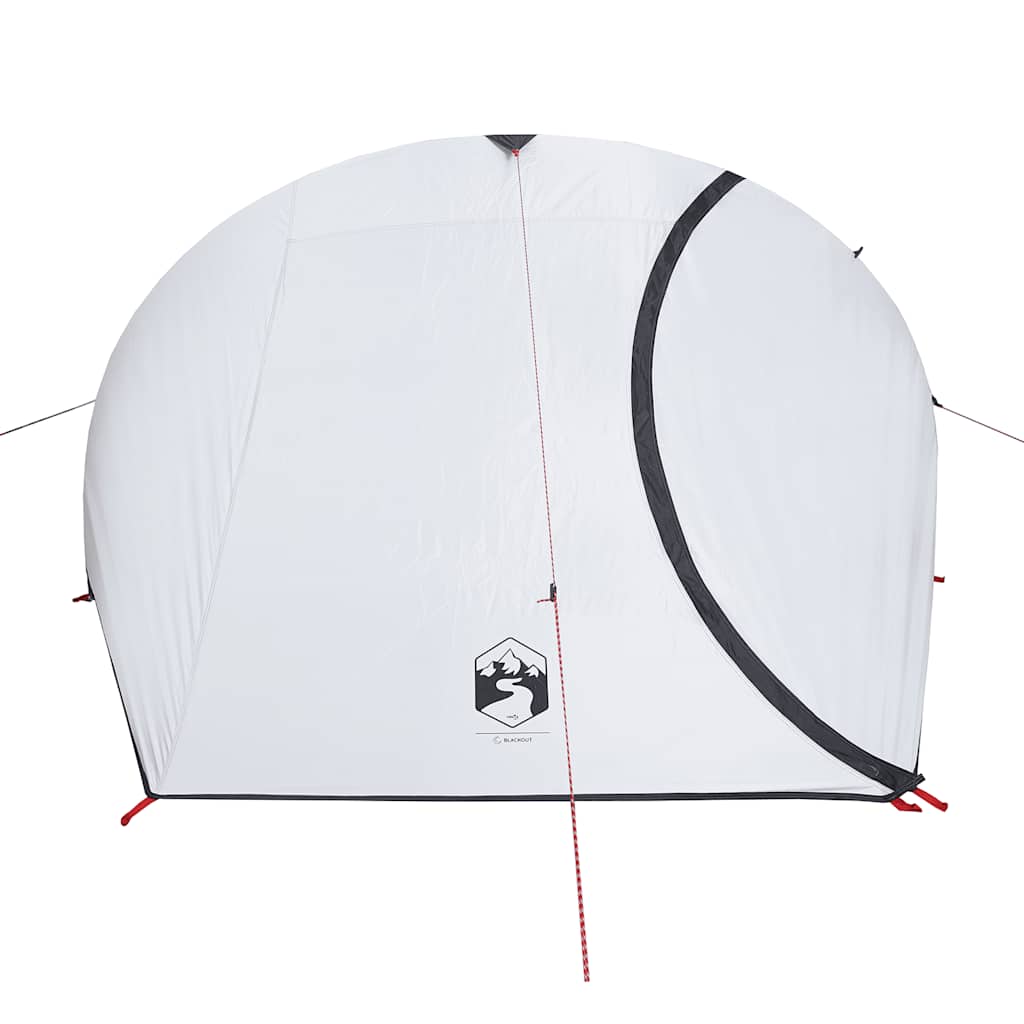 vidaXL Camping Tent Dome 4-Person White Blackout Fabric Waterproof - 43877