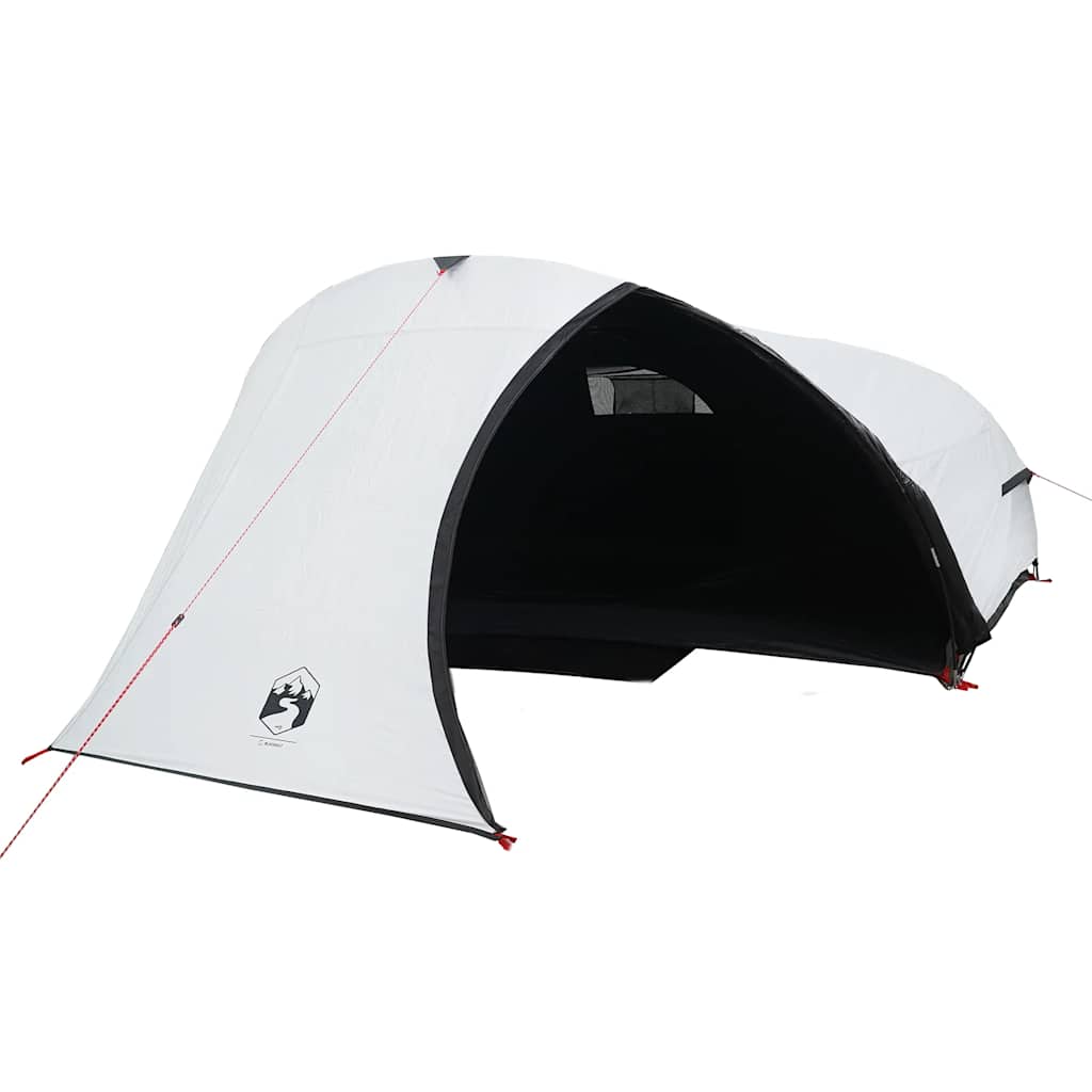 vidaXL Camping Tent Dome 4-Person White Blackout Fabric Waterproof - 43877