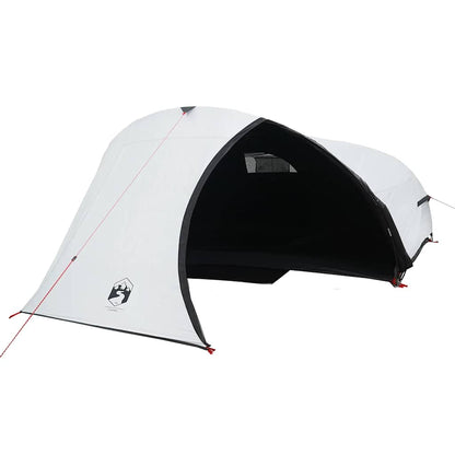 vidaXL Camping Tent Dome 4-Person White Blackout Fabric Waterproof - 43877