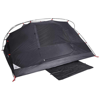 vidaXL Camping Tent Dome 4-Person White Blackout Fabric Waterproof - 43877