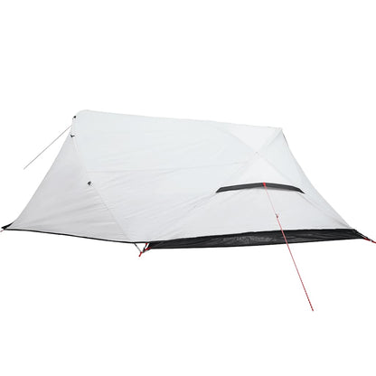 vidaXL Camping Tent Dome 4-Person White Blackout Fabric Waterproof - 43877