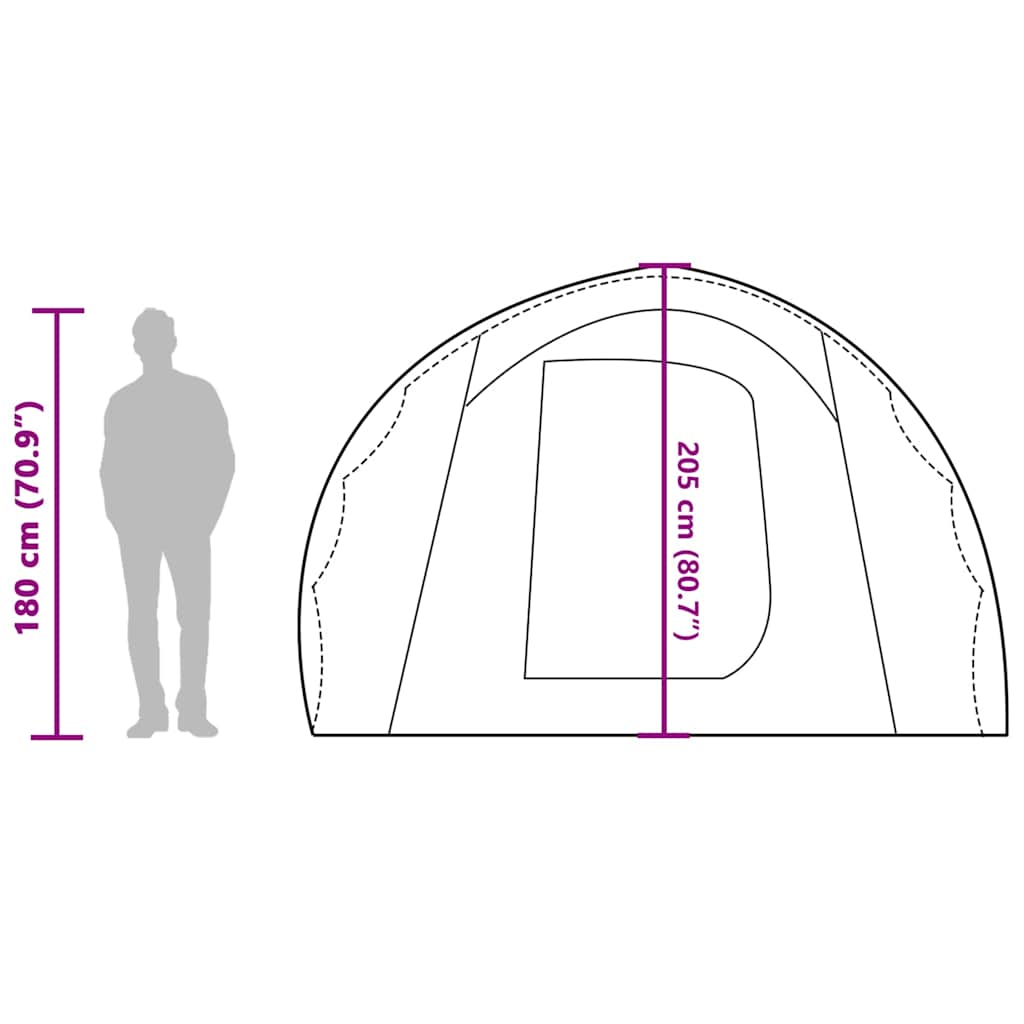vidaXL Family Tent 6-Person Blue Waterproof