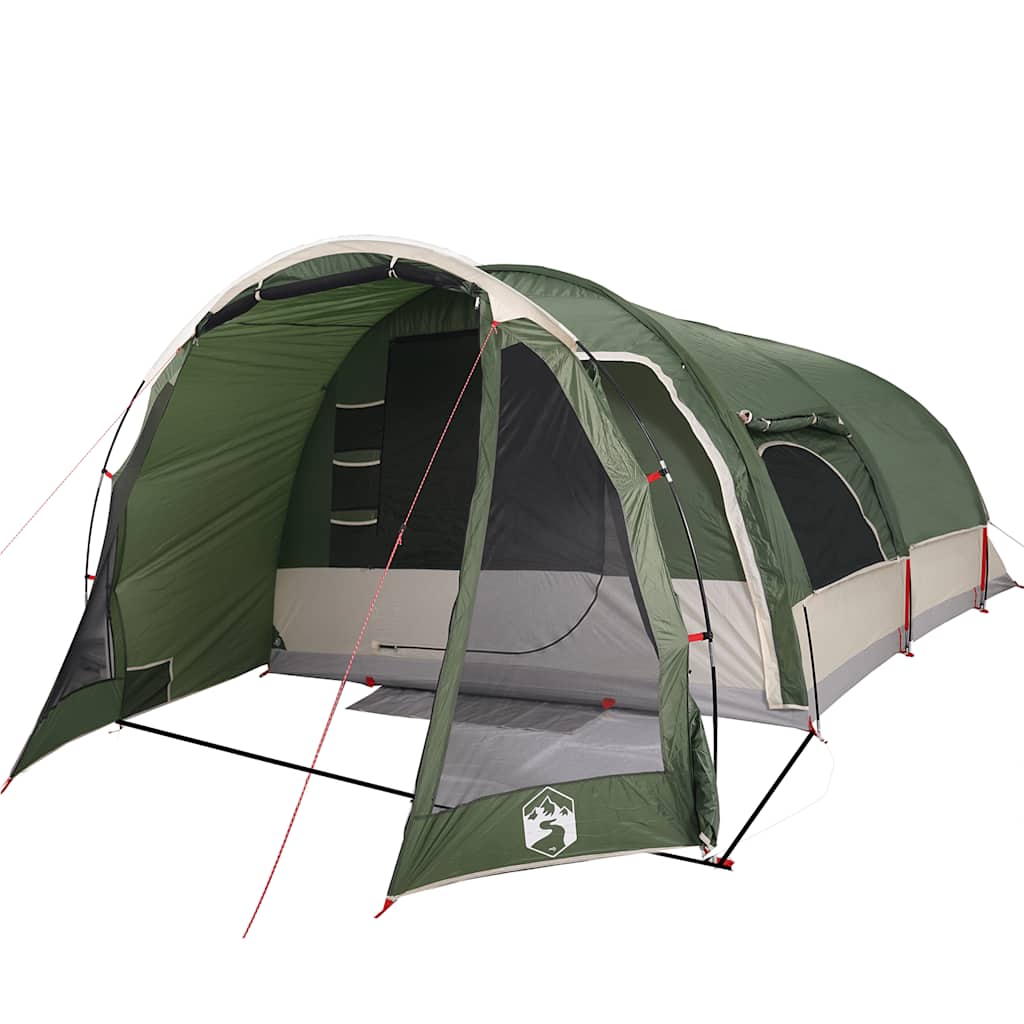 vidaXL Family Tent Tunnel 8-Person Green Waterproof - 43895