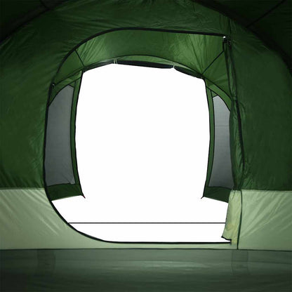 vidaXL Family Tent Tunnel 8-Person Green Waterproof - 43895