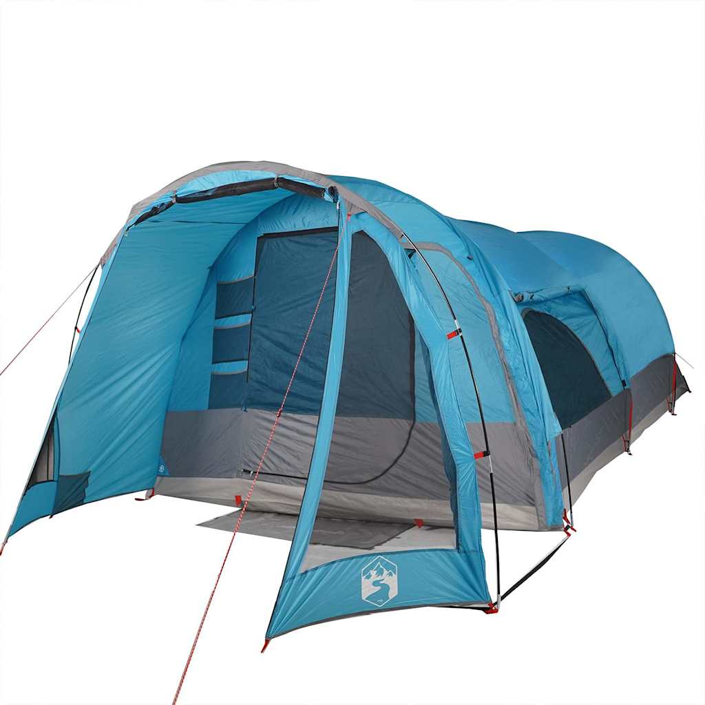 vidaXL Family Tent Tunnel 8-Person Blue Waterproof - 43896