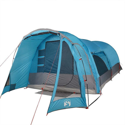 vidaXL Family Tent Tunnel 8-Person Blue Waterproof - 43896