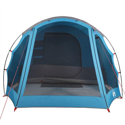 vidaXL Family Tent Tunnel 8-Person Blue Waterproof - 43896