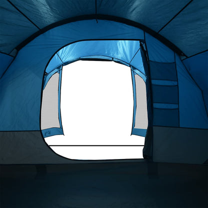 vidaXL Family Tent Tunnel 8-Person Blue Waterproof - 43896