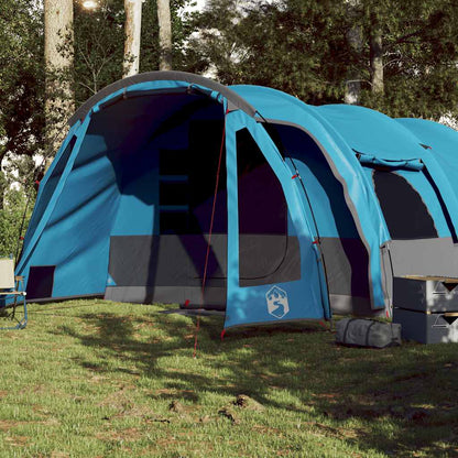 vidaXL Family Tent Tunnel 8-Person Blue Waterproof - 43896