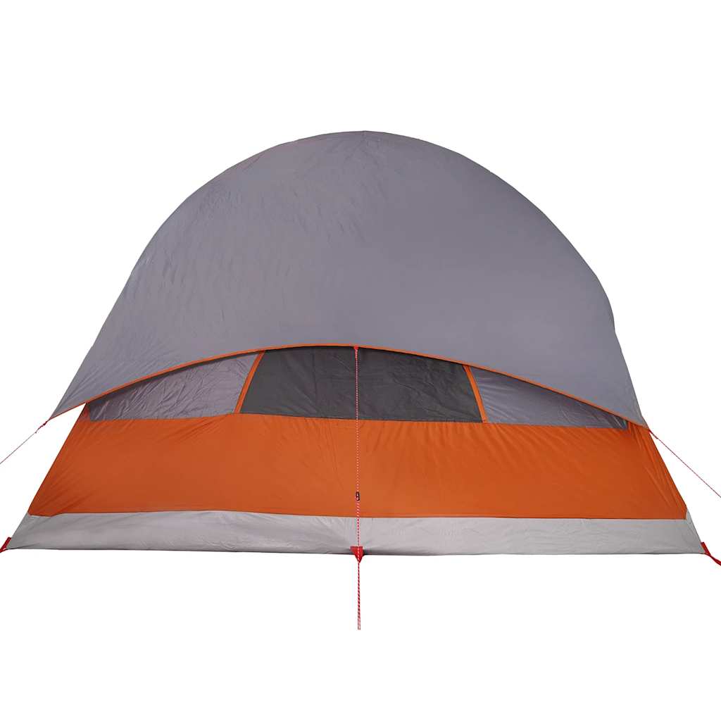 vidaXL Family Tent Tunnel 8-Person Grey Waterproof