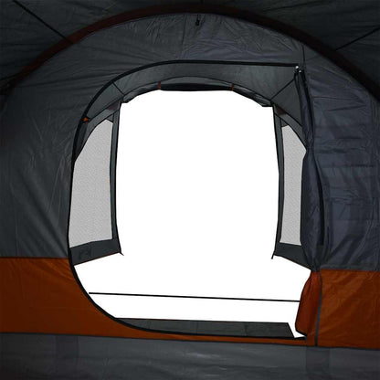 vidaXL Family Tent Tunnel 8-Person Grey Waterproof