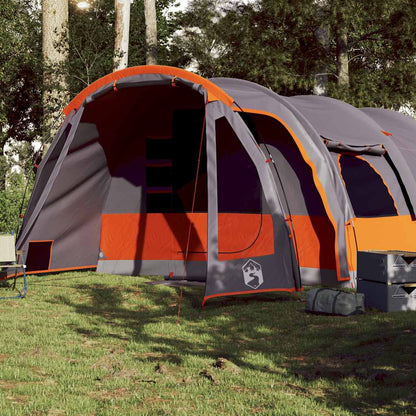vidaXL Family Tent Tunnel 8-Person Grey Waterproof