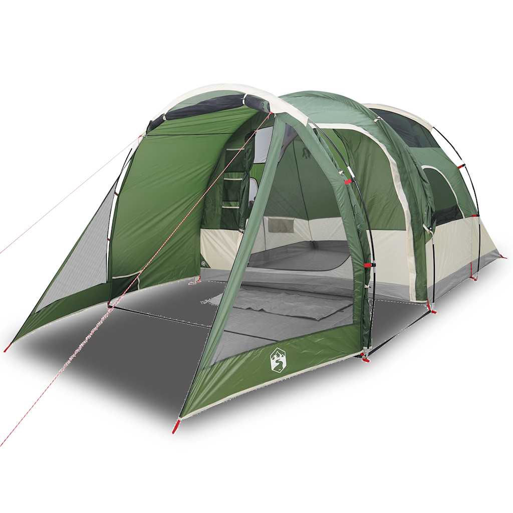 vidaXL Camping Tent Tunnel 4-Person Green Waterproof - 43906
