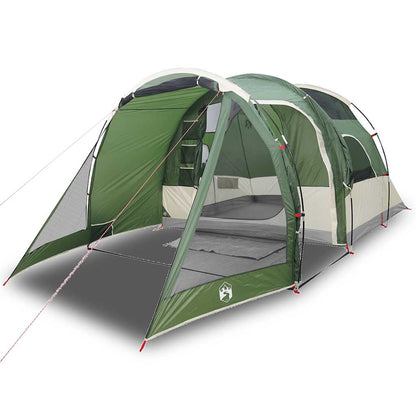 vidaXL Camping Tent Tunnel 4-Person Green Waterproof - 43906