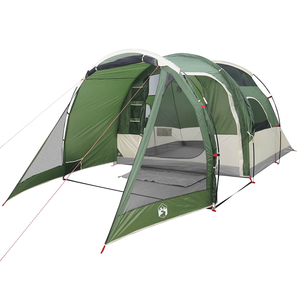 vidaXL Camping Tent Tunnel 4-Person Green Waterproof - 43906