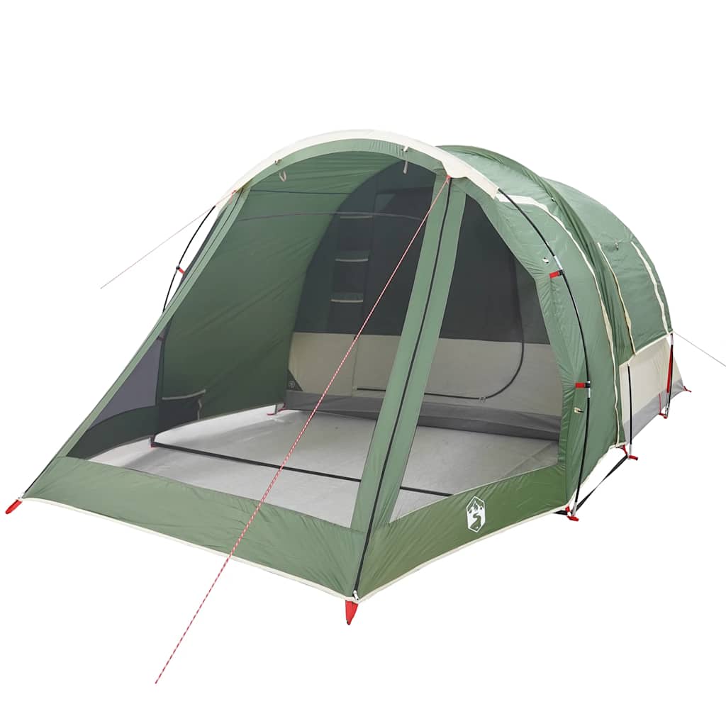 vidaXL Camping Tent Tunnel 4-Person Green Waterproof - 43906