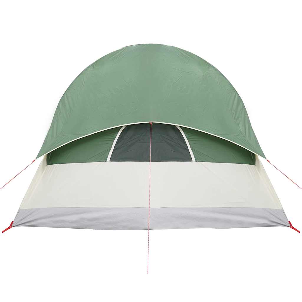 vidaXL Camping Tent Tunnel 4-Person Green Waterproof - 43906