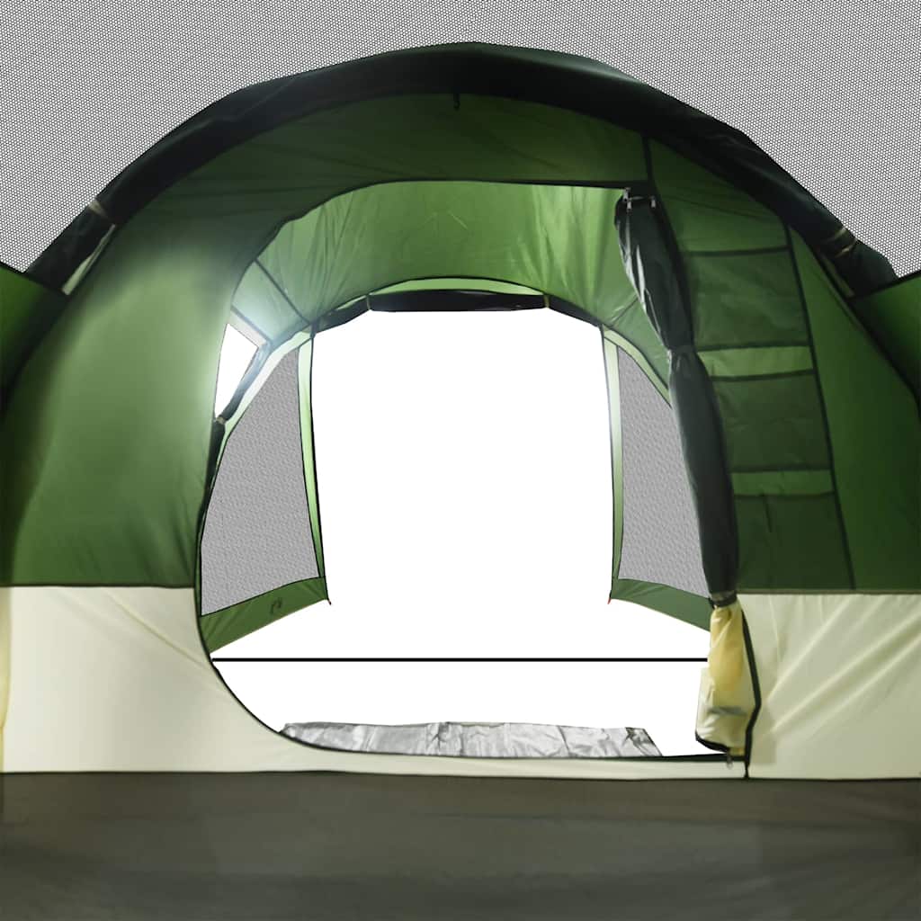 vidaXL Camping Tent Tunnel 4-Person Green Waterproof - 43906
