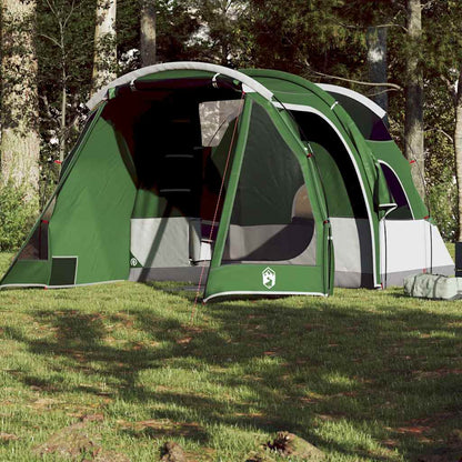 vidaXL Camping Tent Tunnel 4-Person Green Waterproof - 43906