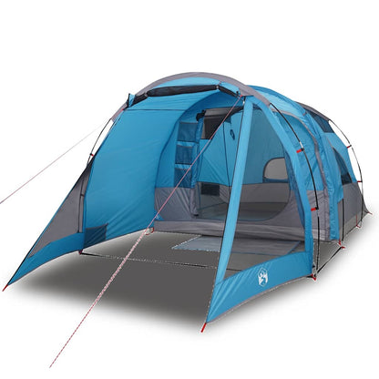 vidaXL Camping Tent Tunnel 4-Person Blue Waterproof - 43907