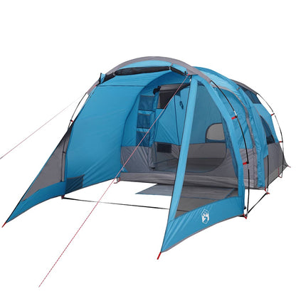 vidaXL Camping Tent Tunnel 4-Person Blue Waterproof - 43907