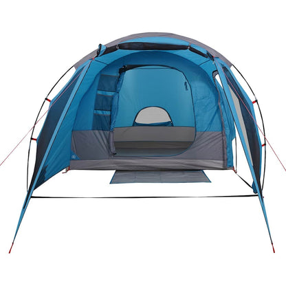 vidaXL Camping Tent Tunnel 4-Person Blue Waterproof - 43907