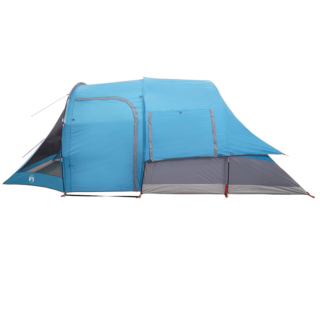 vidaXL Camping Tent Tunnel 4-Person Blue Waterproof - 43907
