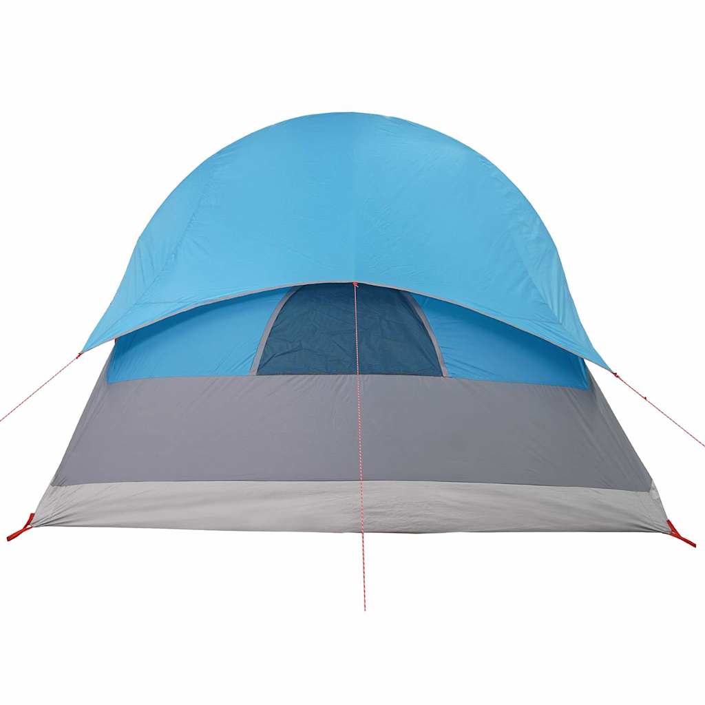 vidaXL Camping Tent Tunnel 4-Person Blue Waterproof - 43907