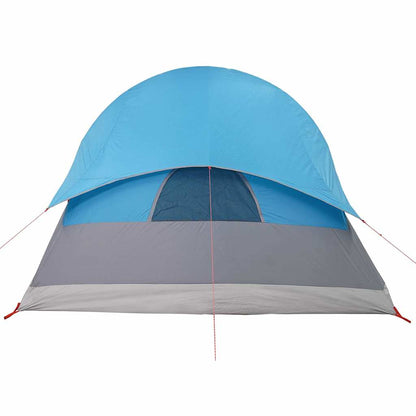 vidaXL Camping Tent Tunnel 4-Person Blue Waterproof - 43907