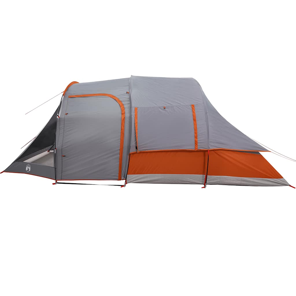 vidaXL Camping Tent Tunnel 4-Person Grey Waterproof