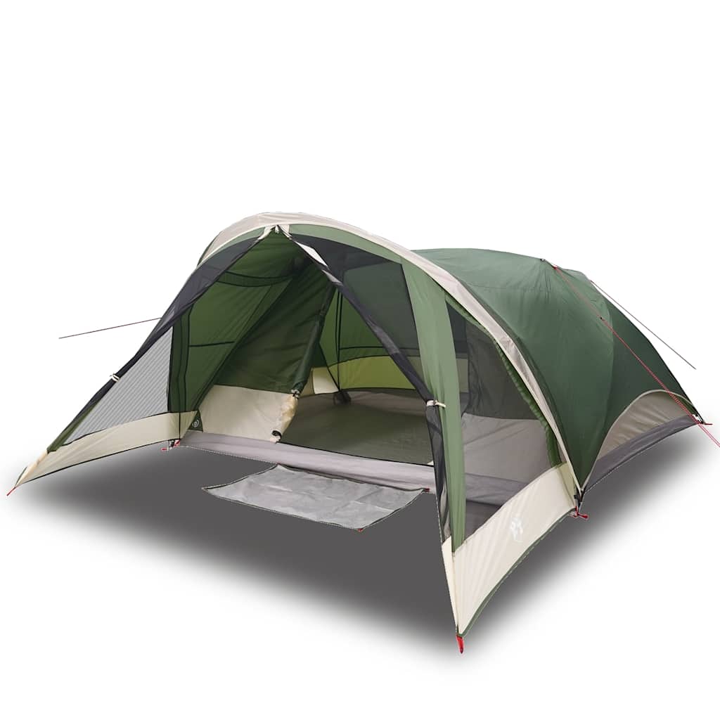 vidaXL Family Tent Cabin 6-Person Green Waterproof - 43917