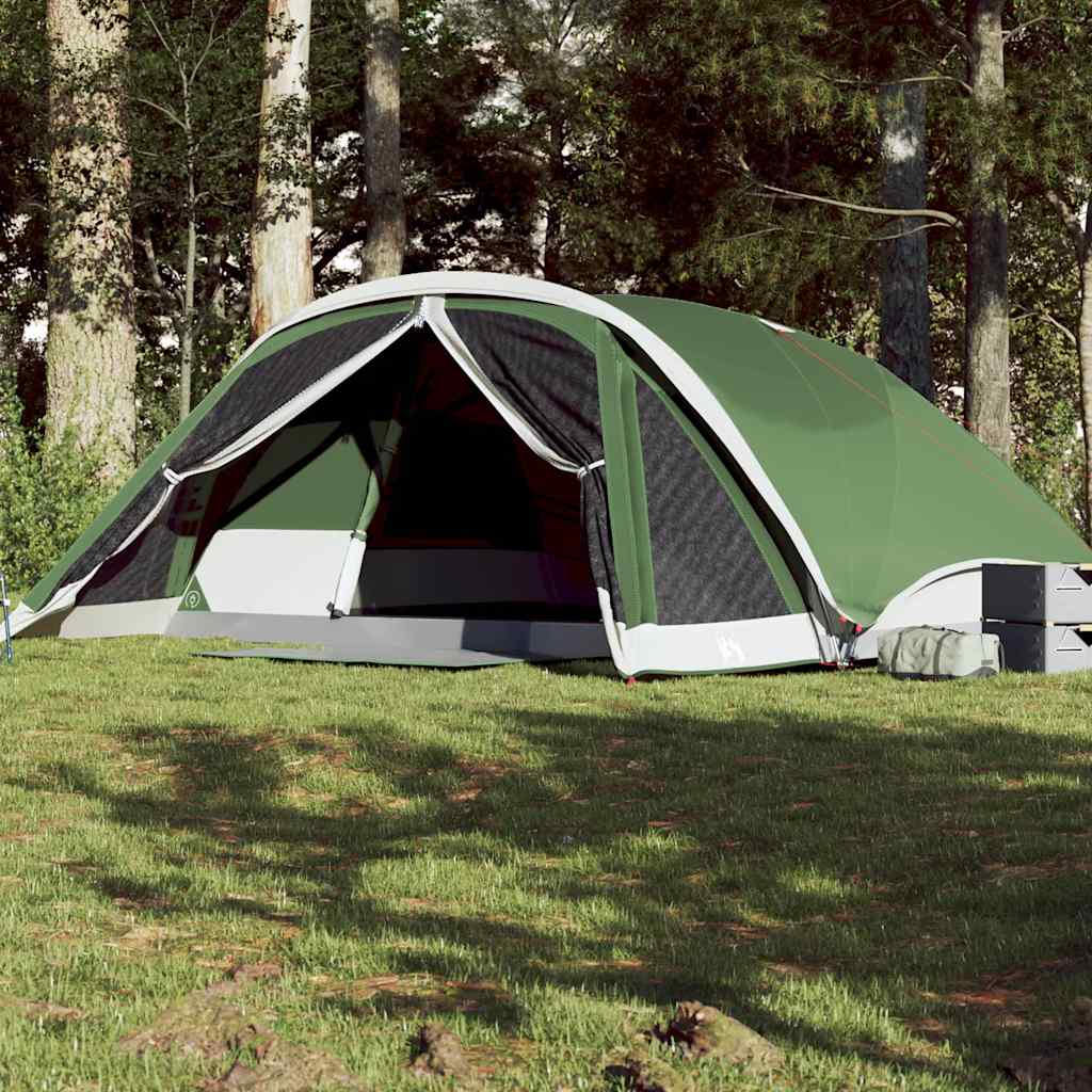 vidaXL Family Tent Cabin 6-Person Green Waterproof - 43917
