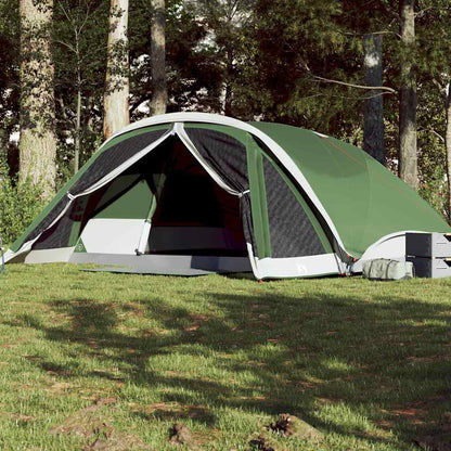 vidaXL Family Tent Cabin 6-Person Green Waterproof - 43917