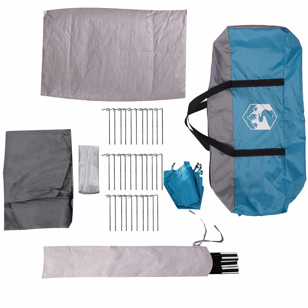 vidaXL Family Tent Cabin 6-Person Blue Waterproof - 43928