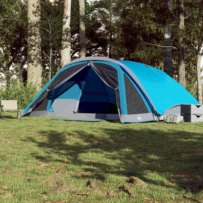 vidaXL Family Tent Cabin 6-Person Blue Waterproof - 43928