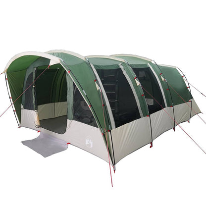 vidaXL Family Tent Tunnel 8-Person Green Waterproof - 43938
