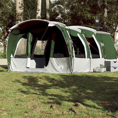 vidaXL Family Tent Tunnel 8-Person Green Waterproof - 43938