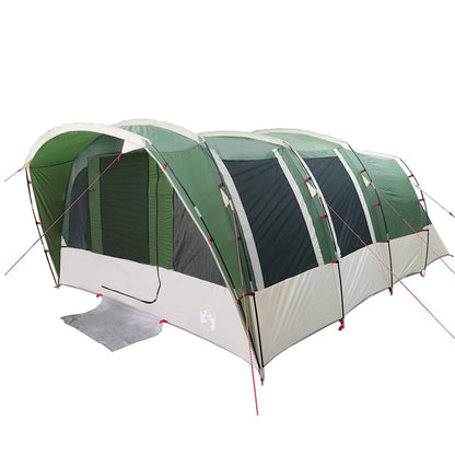 vidaXL Family Tent Tunnel 8-Person Green Waterproof - 43938