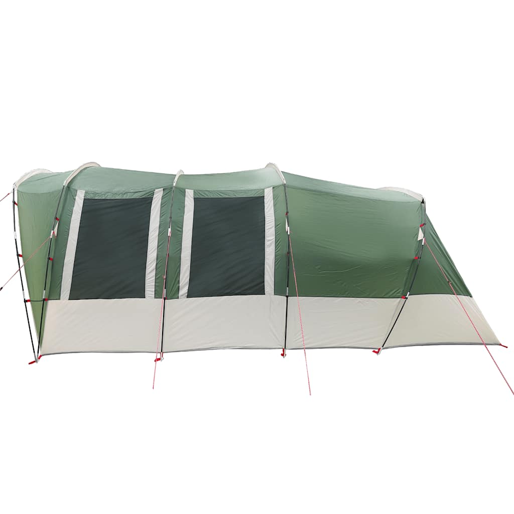 vidaXL Family Tent Tunnel 8-Person Green Waterproof - 43938