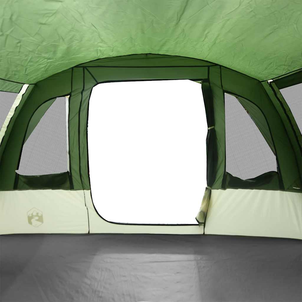 vidaXL Family Tent Tunnel 8-Person Green Waterproof - 43938