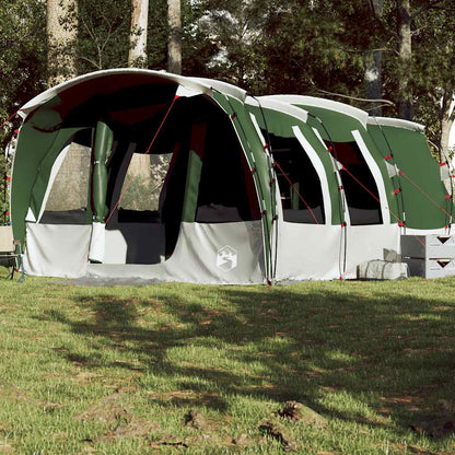 vidaXL Family Tent Tunnel 8-Person Green Waterproof - 43938
