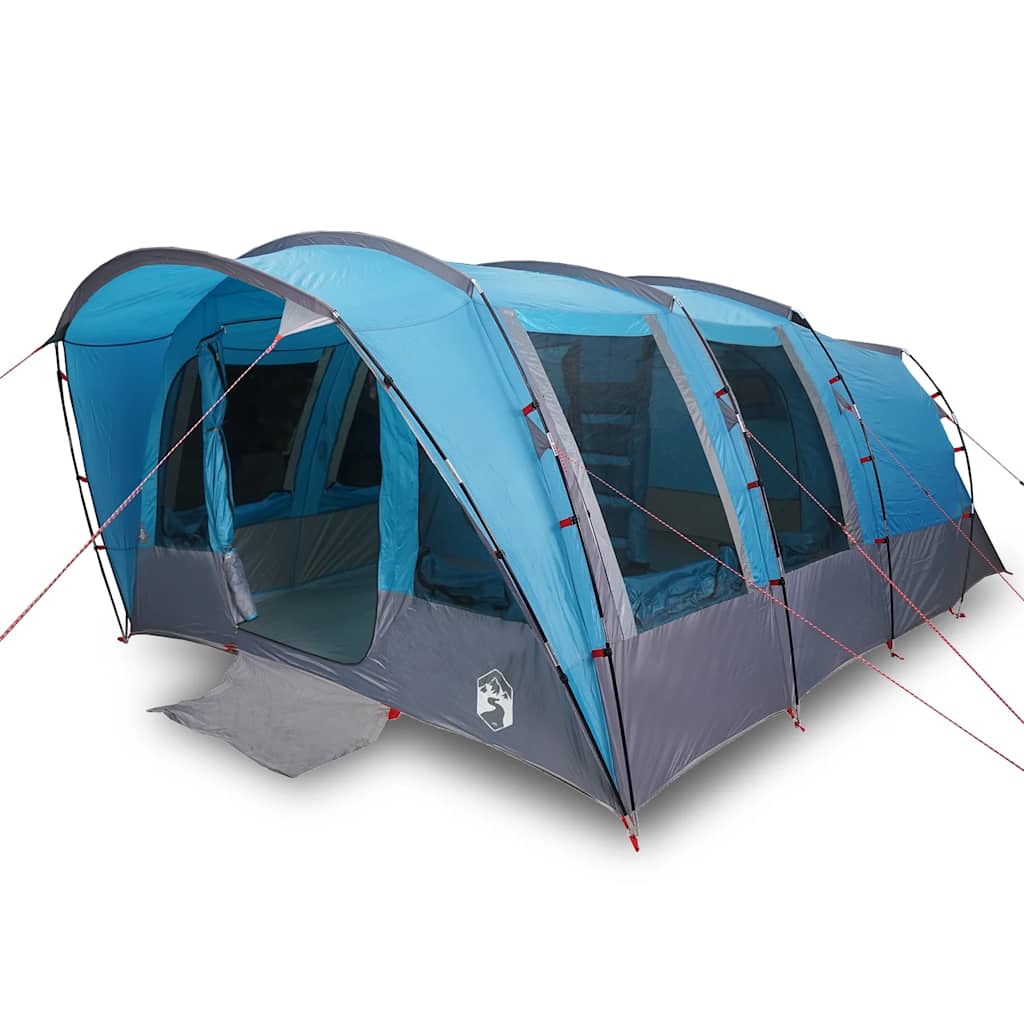 vidaXL Family Tent Tunnel 8-Person Blue Waterproof - 43945