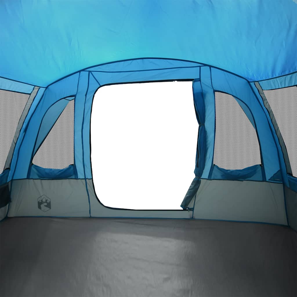 vidaXL Family Tent Tunnel 8-Person Blue Waterproof - 43945