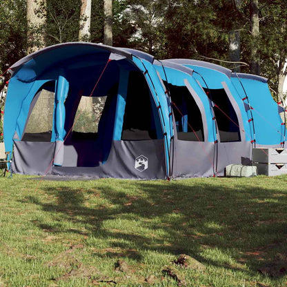 vidaXL Family Tent Tunnel 8-Person Blue Waterproof - 43945